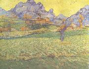 Vincent Van Gogh A Meadow in the Mounatains:Le Mas de Saint-Paul (nn04) oil painting picture wholesale
